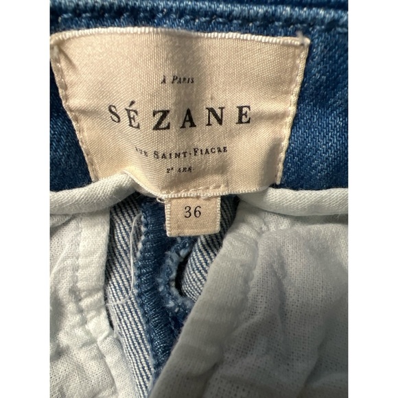 Sezane Classic Blue Women's Jeans - Picture 4 of 5
